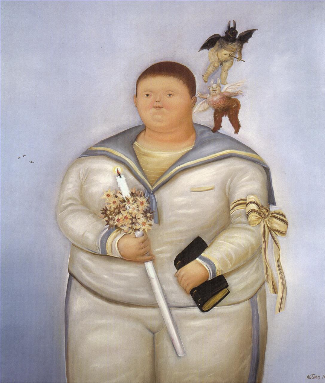 Selbstporträt am Tag der Erstkommunion Fernando Botero Ölgemälde